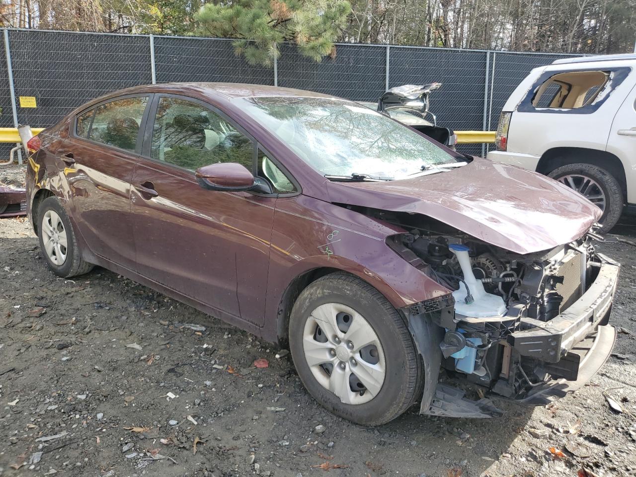 2017 KIA Forte VIN 3KPFL4A70HE144963 Copart auction photo, front end damage thumbnail 4