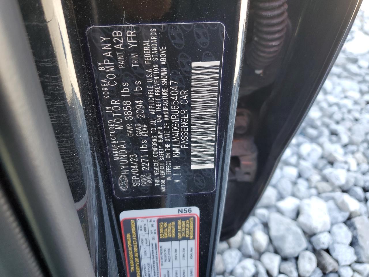 2024 Hyundai Elantra VIN KMHLM4DG4RU654047 Copart auction photo, front end damage thumbnail 13