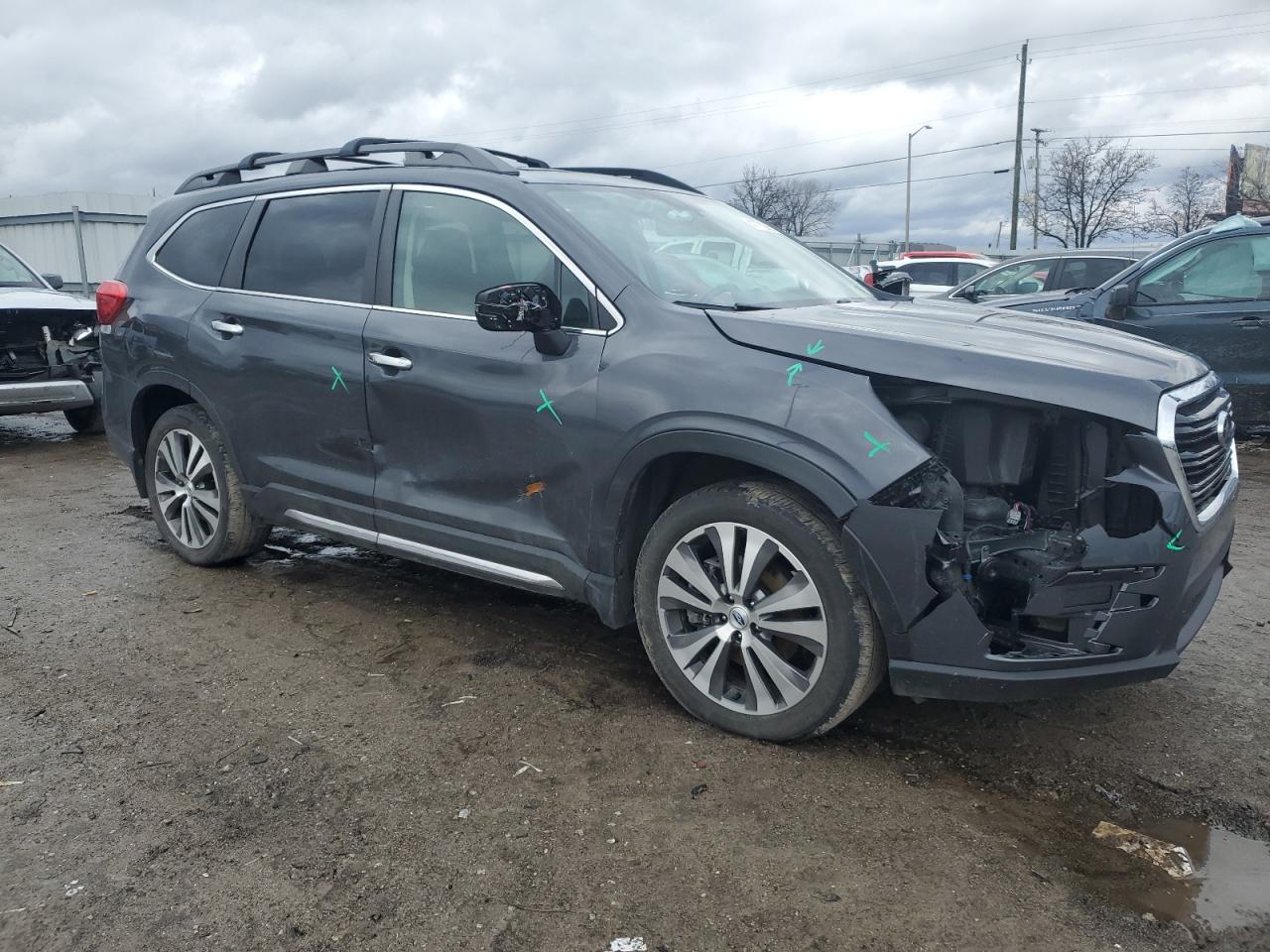 2019 Subaru Ascent VIN 4S4WMARD2K3485300 Copart auction photo, front end / side damage thumbnail 4