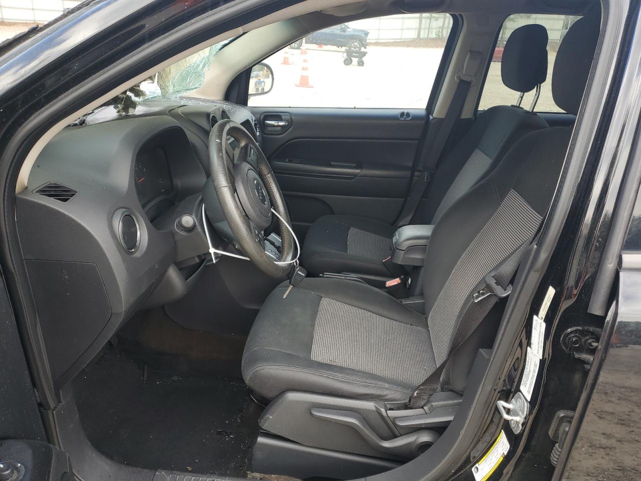 2013 Jeep Compass VIN 1C4NJDEBXDD279847 Copart auction photo, burn damage thumbnail 7