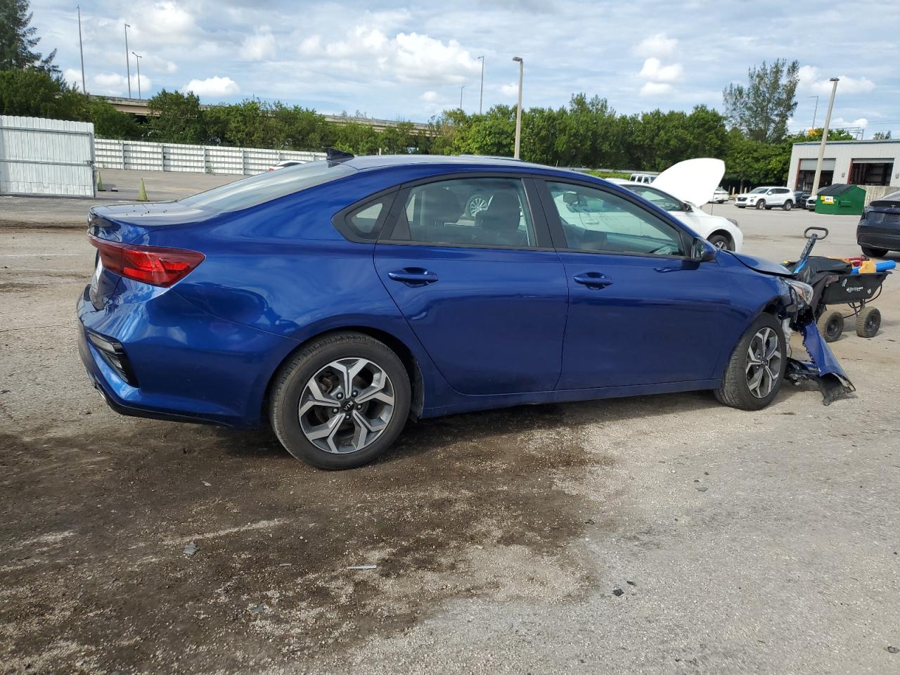 2022 KIA Forte VIN 3KPF24AD1ME294244 Copart auction photo, front end / undercarriage damage thumbnail 3