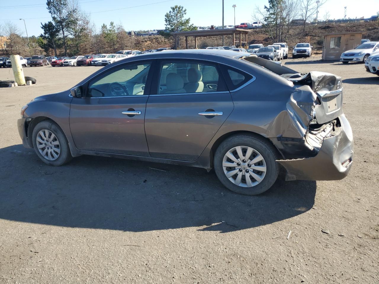 2015 Nissan Sentra VIN 3N1AB7AP1FL694697 Copart auction photo, front end / rear end damage thumbnail 2