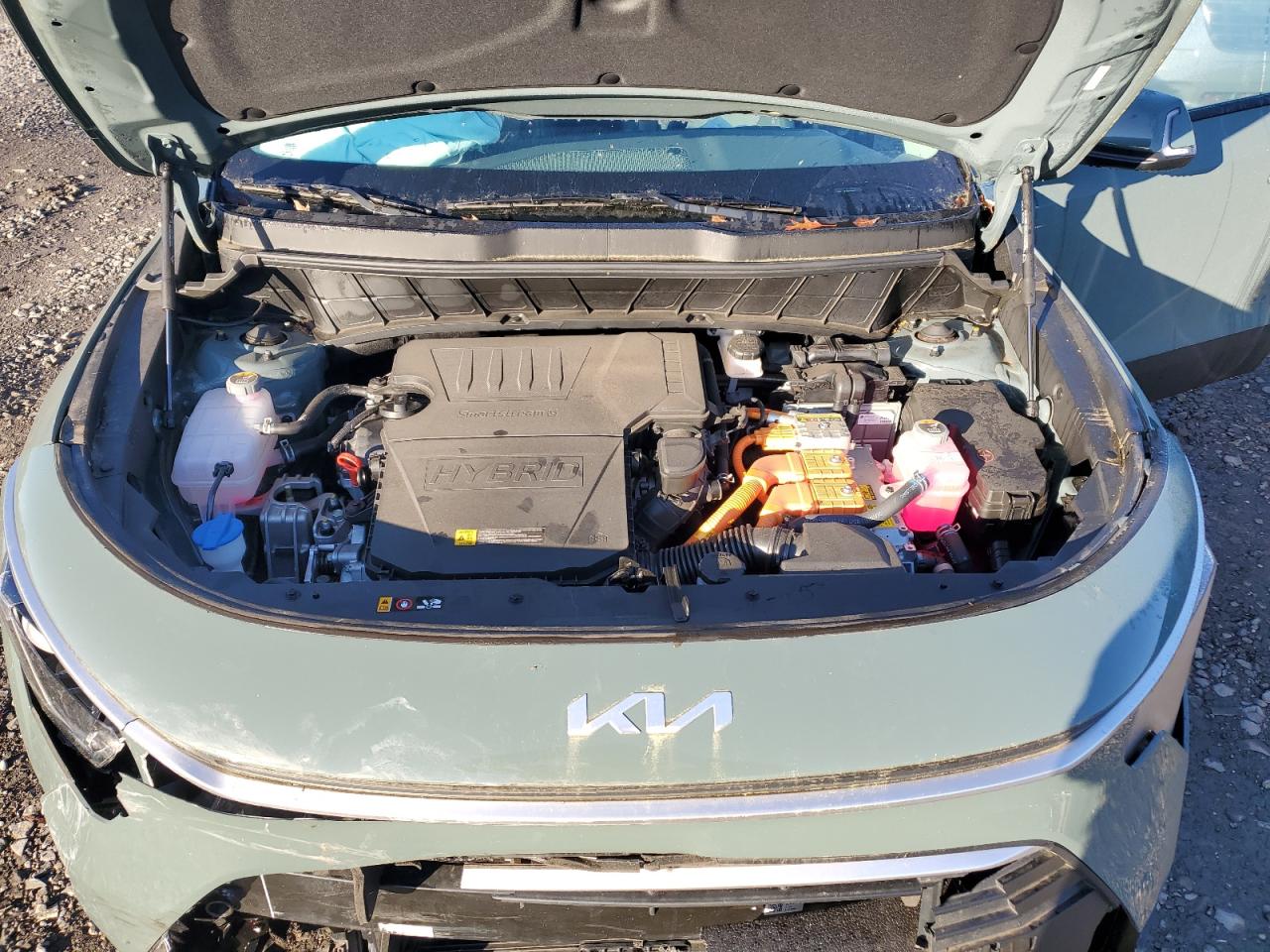 2023 KIA Niro VIN KNDCR3LE4P5116259 Copart auction photo, front end damage thumbnail 12