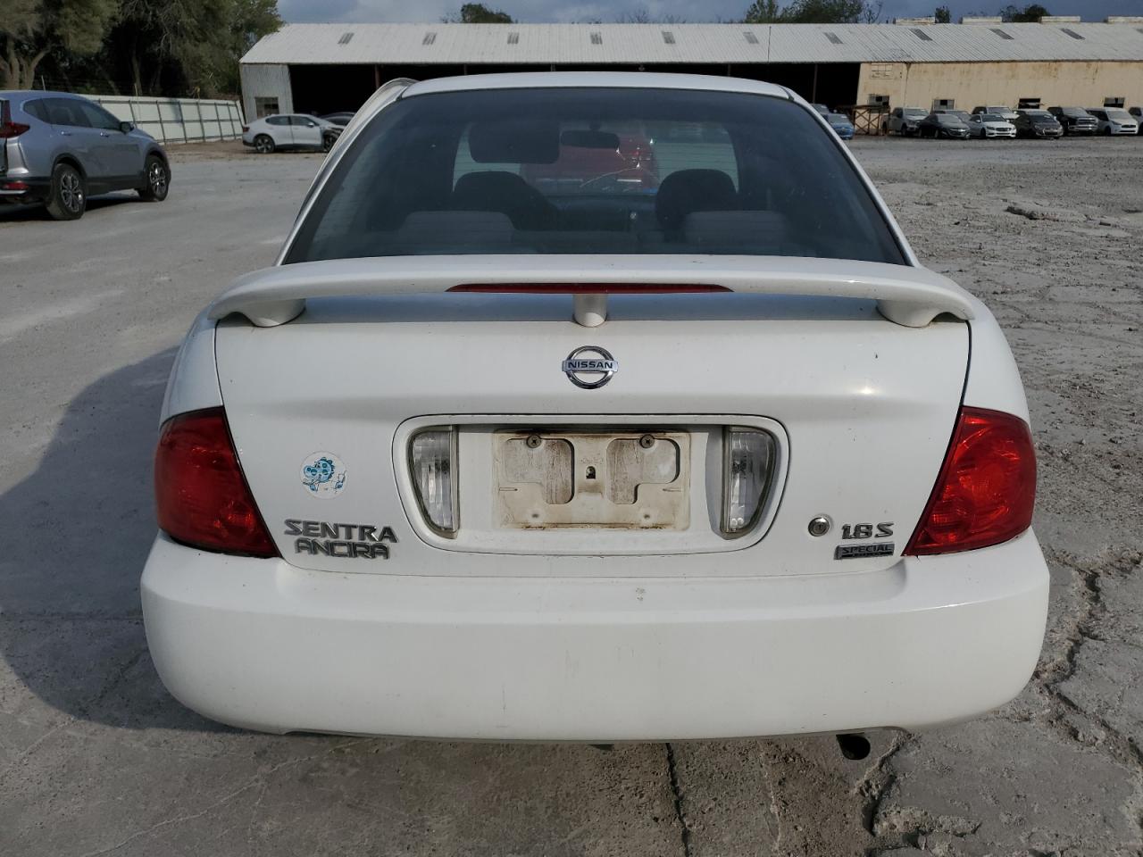 2006 Nissan Sentra VIN 3N1CB51D16L576118 Copart auction photo, rear end / side damage thumbnail 6