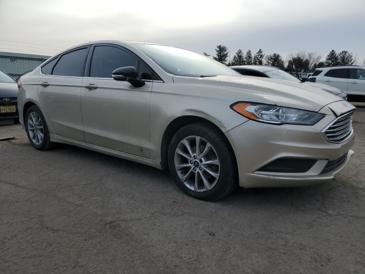 2017 Ford Fusion VIN 3FA6P0HD7HR362695 Copart auction photo, rear end / side damage thumbnail 4