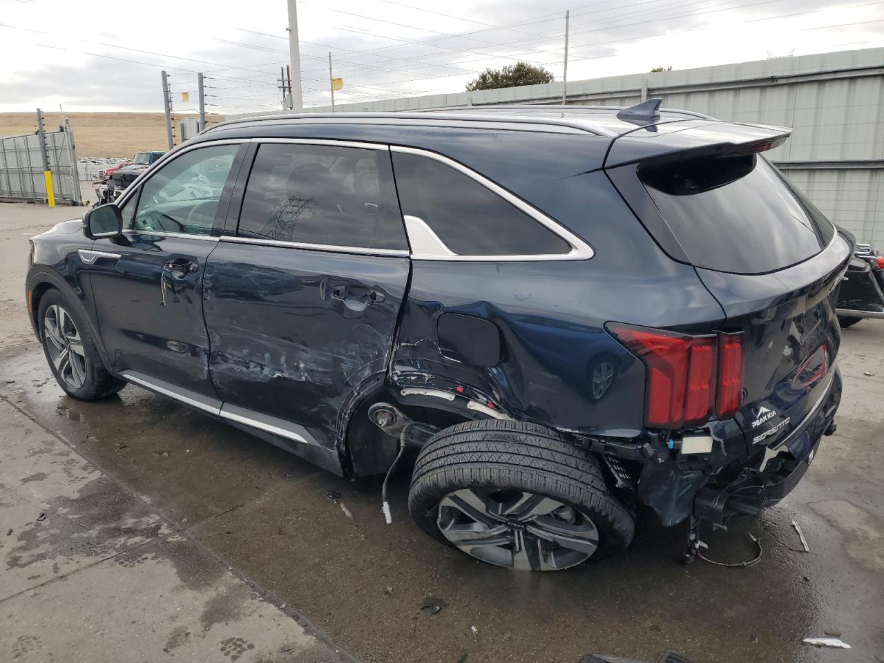 2023 KIA Sorento VIN KNDRMDLH7P5201542 Copart auction photo, side / rear end damage thumbnail 2
