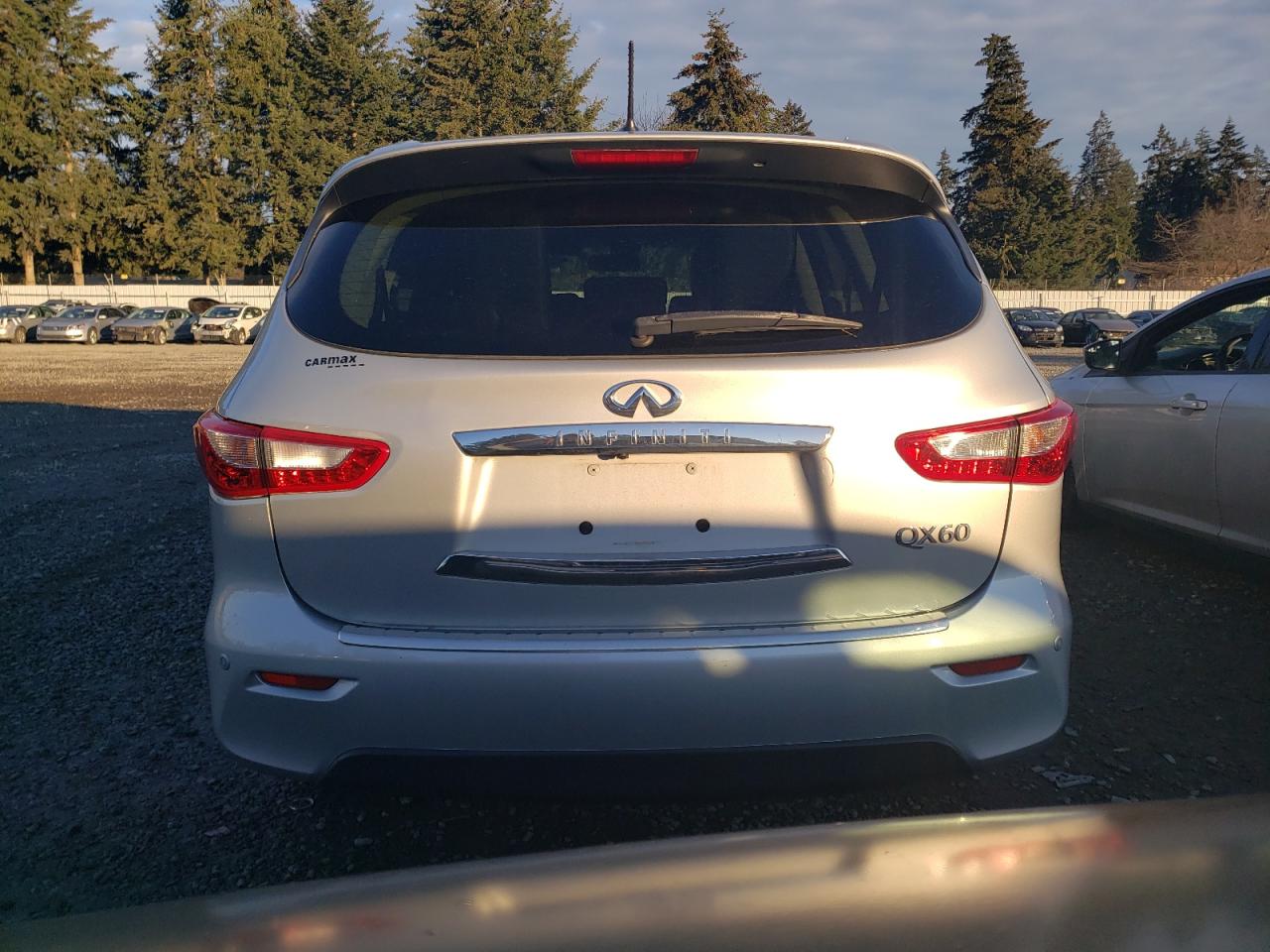 2014 Infiniti QX60 VIN 5N1AL0MM1EC546204 Copart auction photo, front end / side damage thumbnail 6