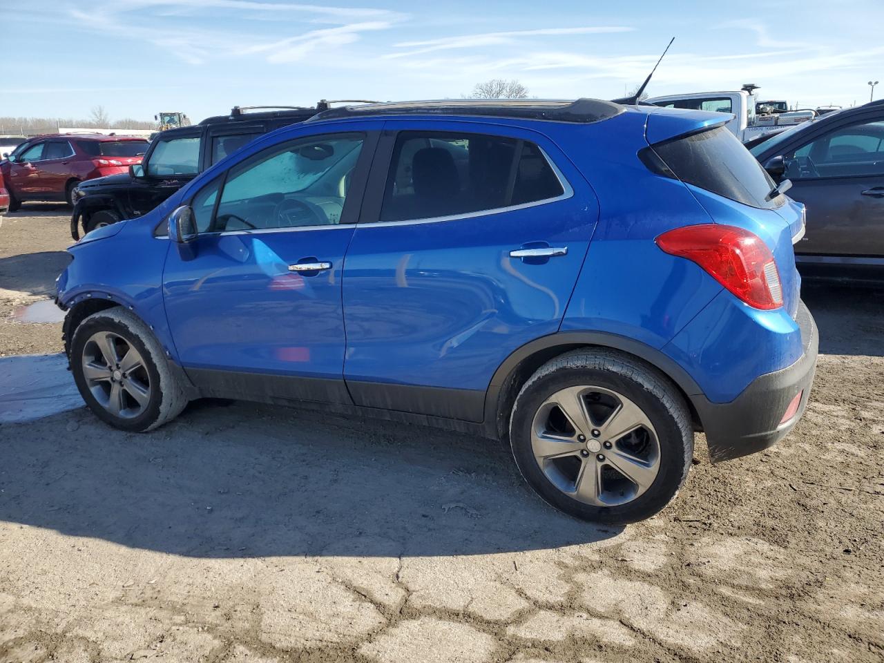 2013 Buick Encore VIN KL4CJDSB9DB172953 Copart auction photo, front end / frame damage damage thumbnail 2