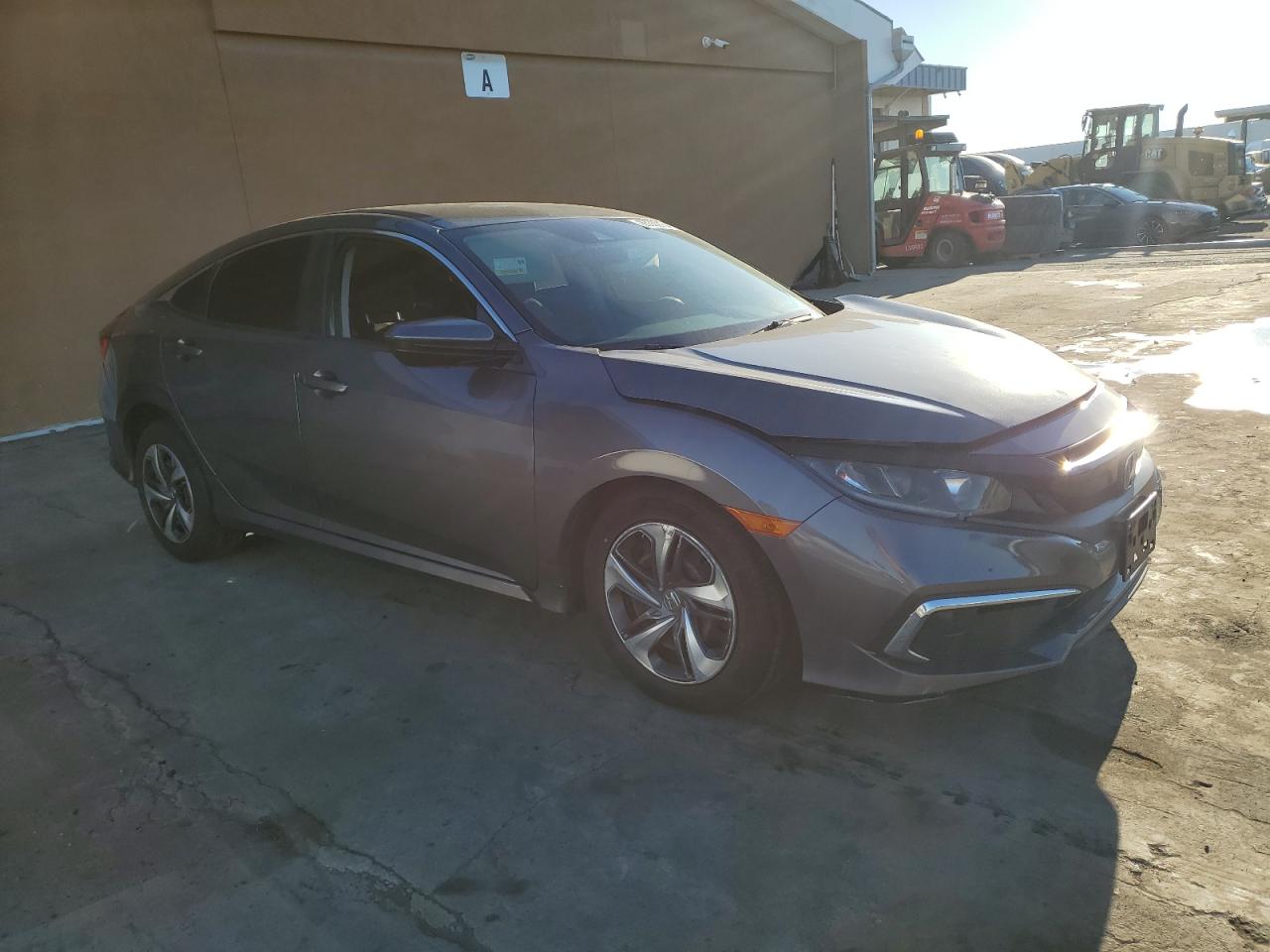 2020 Honda Civic VIN 2HGFC2F67LH553173 Copart auction photo, side / undercarriage damage thumbnail 4