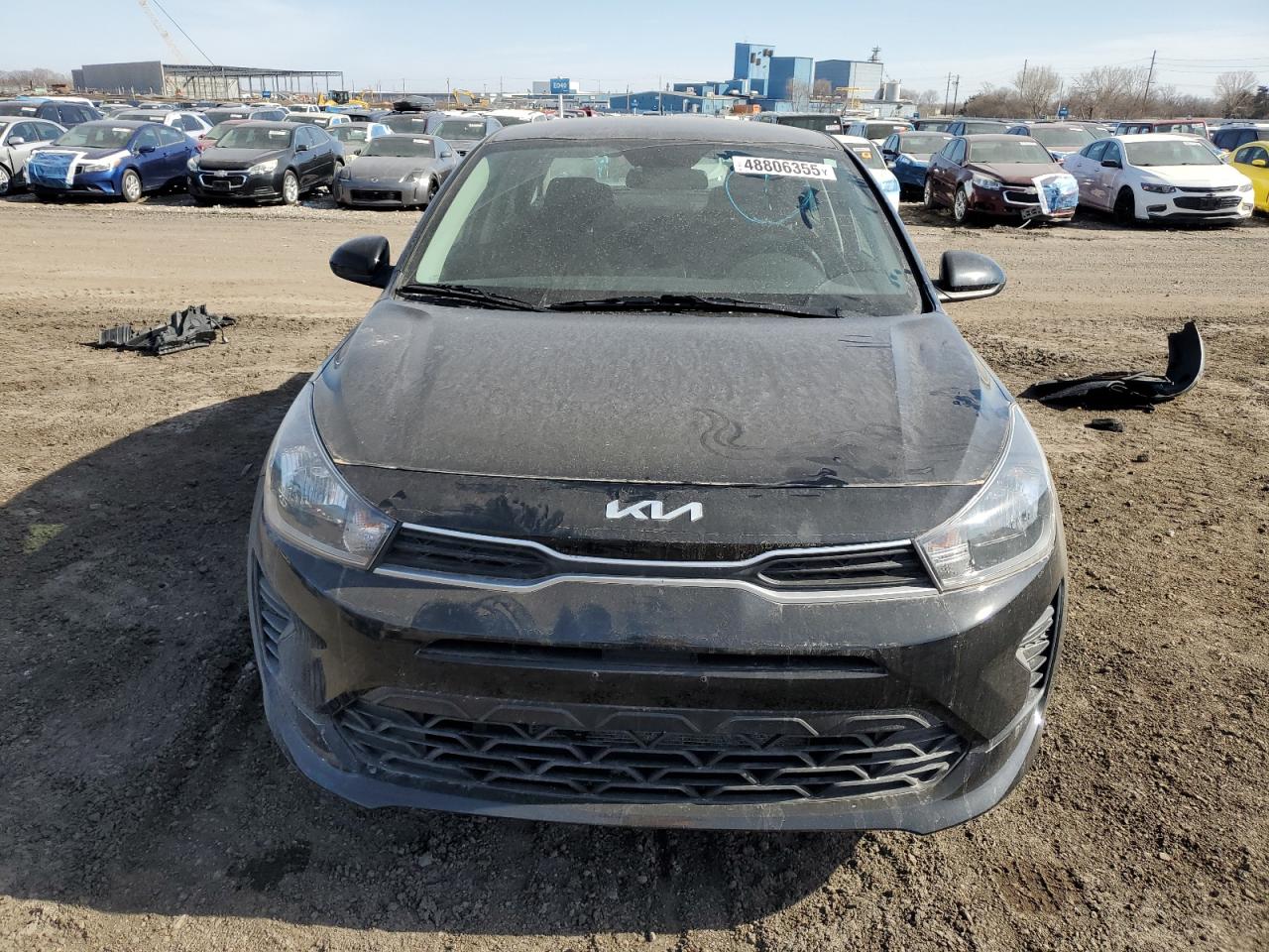 2022 KIA Rio VIN 3KPA24AD3NE501857 Copart auction photo, rear end damage thumbnail 5
