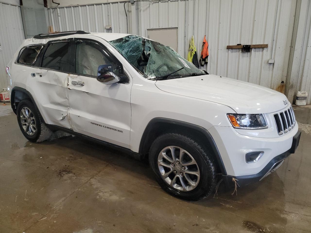 2014 Jeep Grand Cherokee VIN 1C4RJFBG7EC516248 Copart auction photo, rollover damage thumbnail 4
