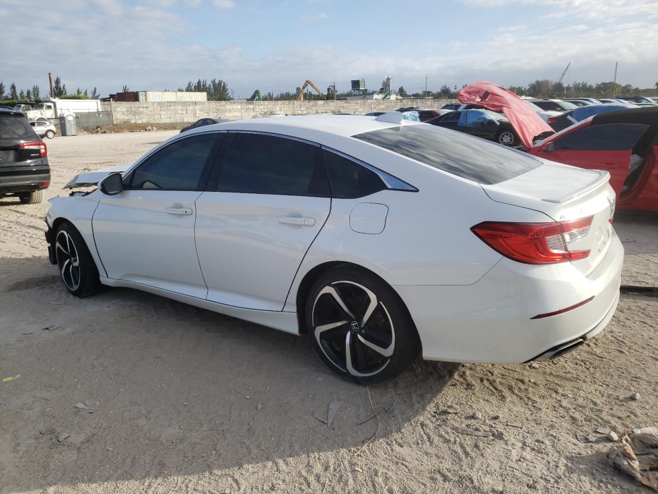 2020 Honda Accord VIN 1HGCV1F34LA142714 Copart auction photo, front end / minor dent/scratches damage thumbnail 2