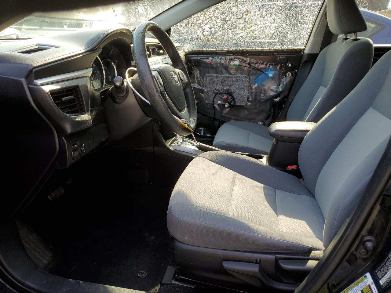 2015 Toyota Corolla VIN 2T1BURHEXFC363616 Copart auction photo, all over damage thumbnail 7