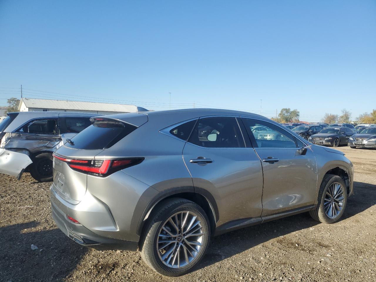 2022 Lexus NX VIN JTJGGCEZ8N5001925 Copart auction photo, front end / side damage thumbnail 3