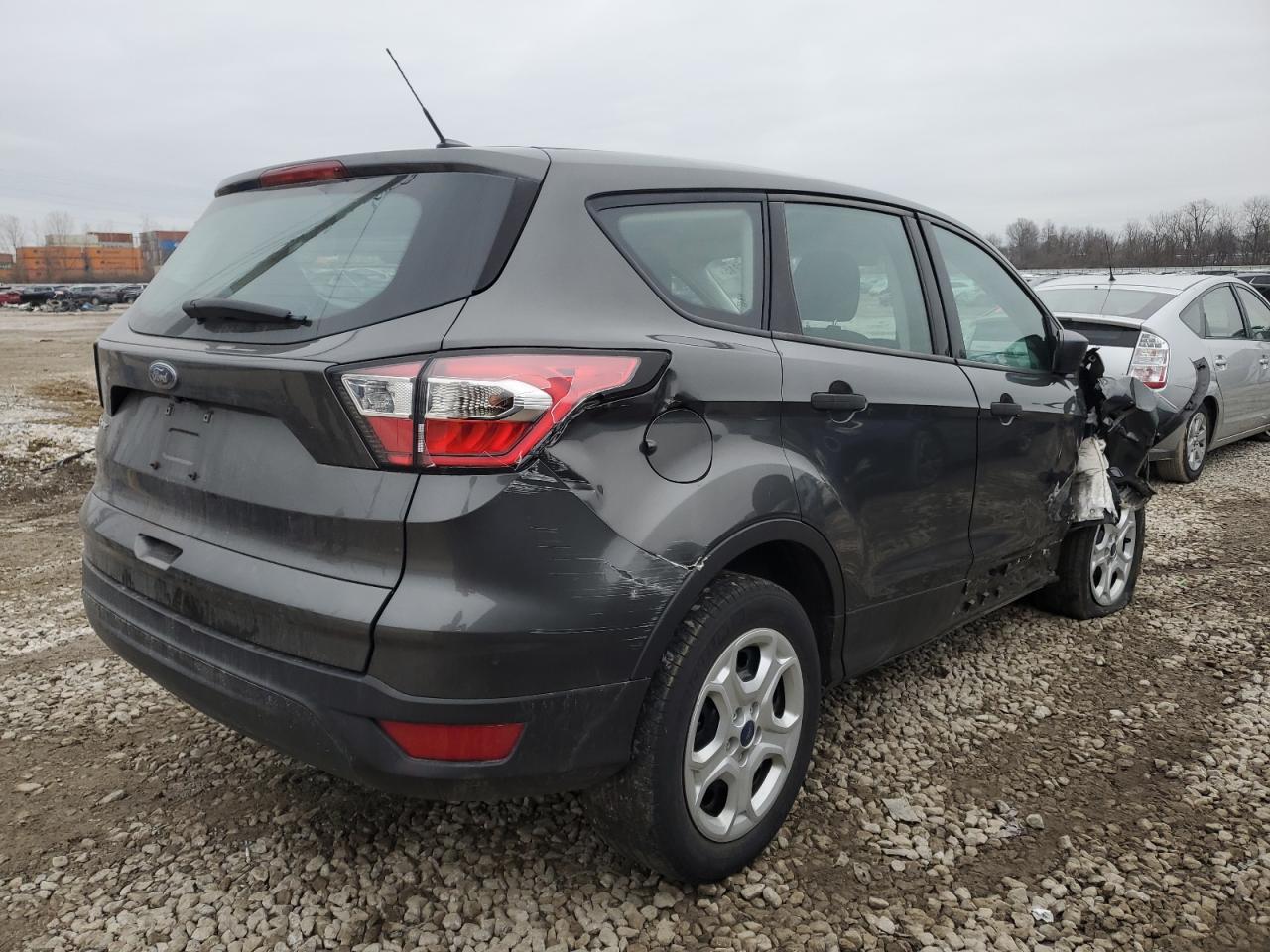 2017 Ford Escape VIN 1FMCU0F76HUE68482 Copart auction photo, rear end / front end damage thumbnail 3