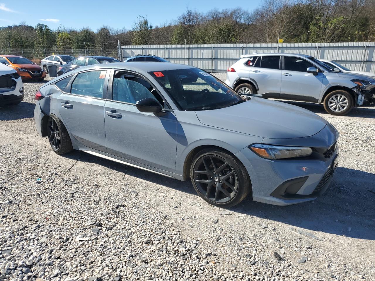 2022 Honda Civic VIN 19XFL2H8XNE003722 Copart auction photo, side / rear end damage thumbnail 4