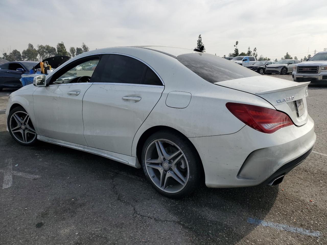 2015 Mercedes-Benz CLA-klasse VIN WDDSJ4EB7FN173457 Copart auction photo, side / undercarriage damage thumbnail 2