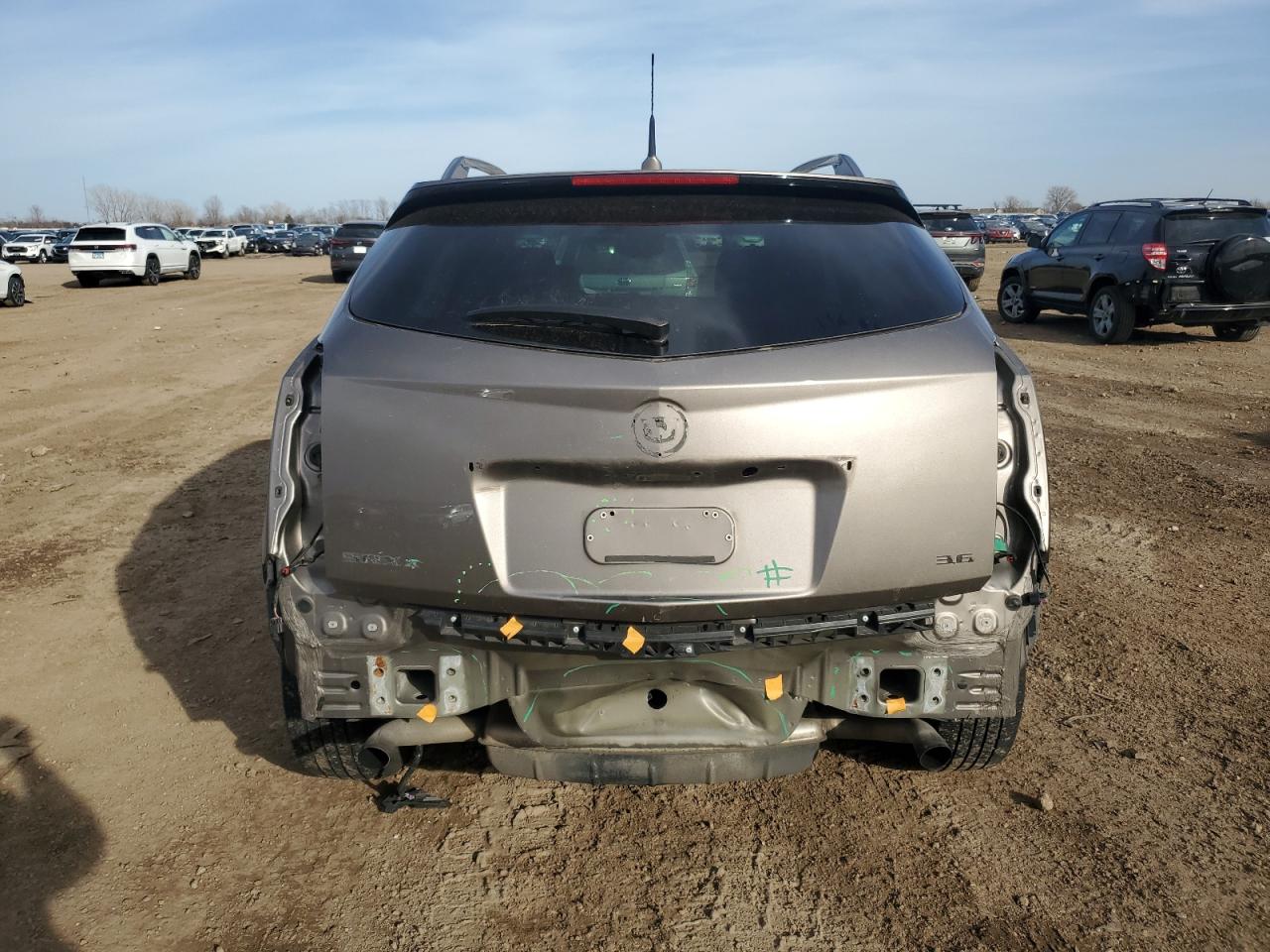 2012 Cadillac SRX VIN 3GYFNEE32CS632453 Copart auction photo, rear end / front end damage thumbnail 6
