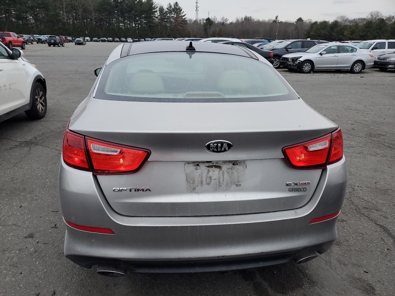 2014 KIA Optima VIN 5XXGN4A79EG349764 Copart auction photo, front end / minor dent/scratches damage thumbnail 6