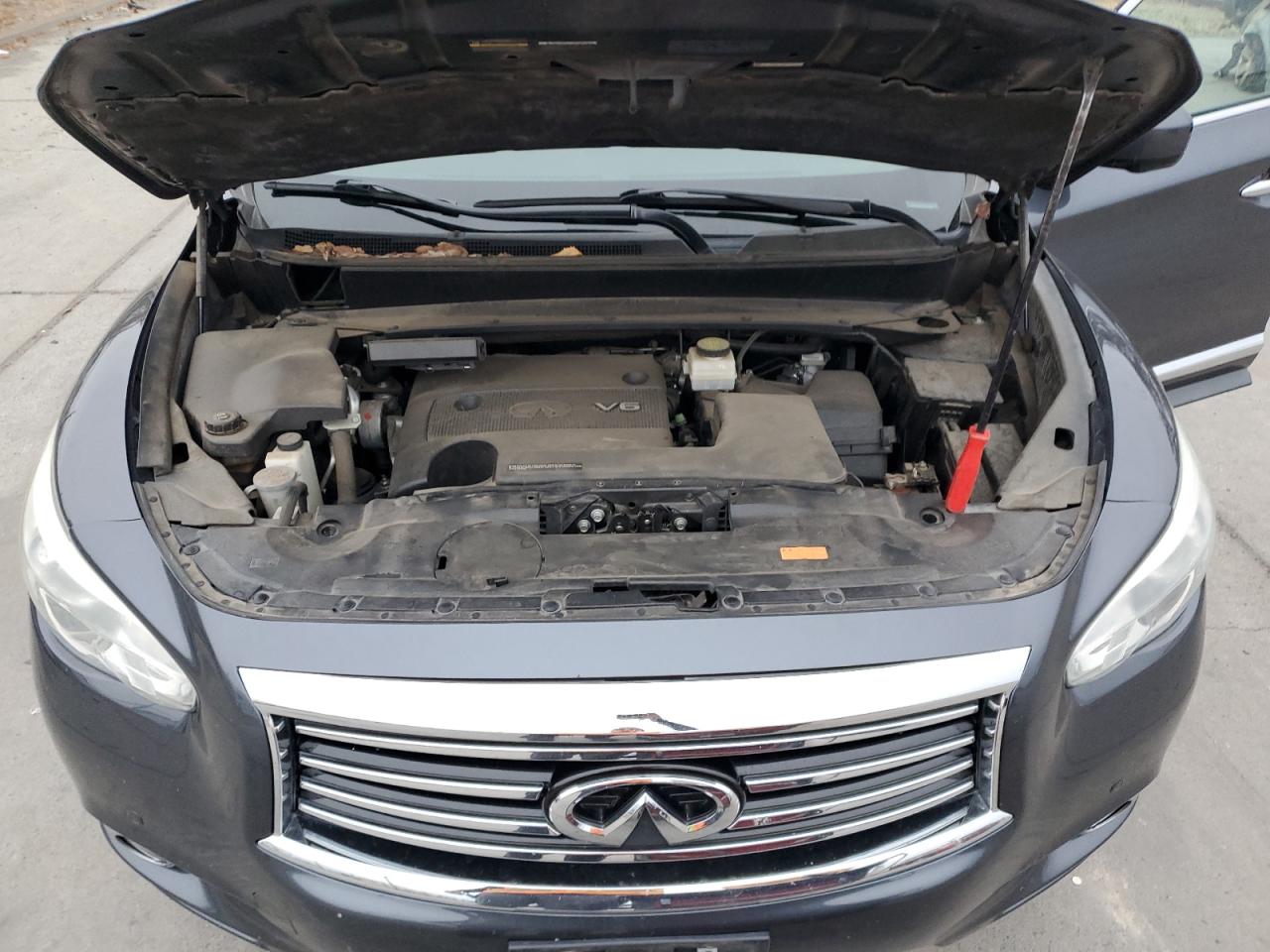 2013 Infiniti JX VIN 5N1AL0MM3DC327291 Copart auction photo, side damage thumbnail 13