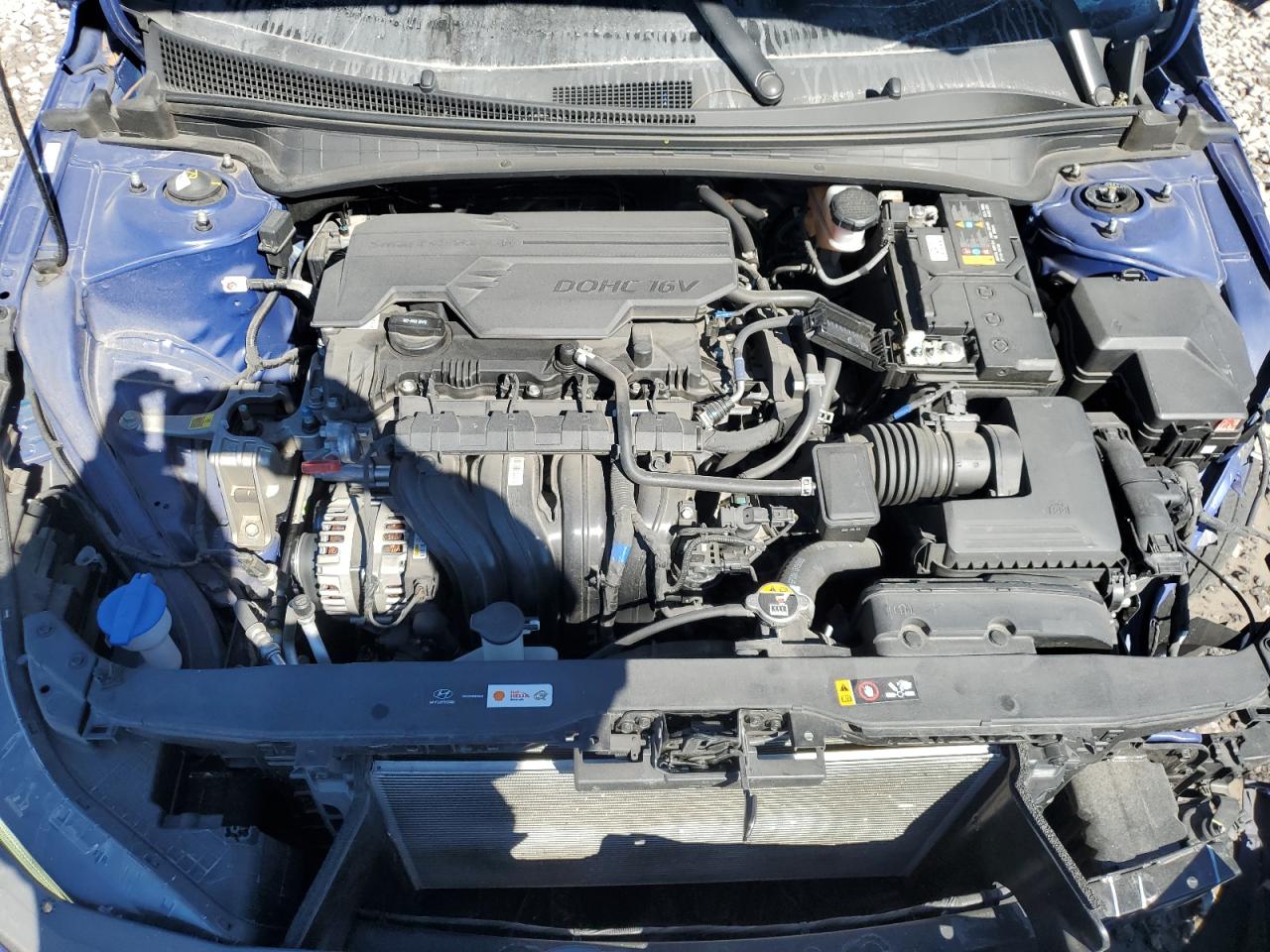 2022 Hyundai Elantra VIN KMHLL4AG6NU345214 Copart auction photo, side / front end damage thumbnail 11