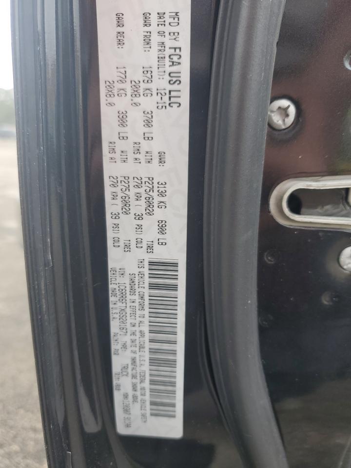2016 RAM 1500 VIN 1C6RR6FTXGS201671 Copart auction photo, all over damage thumbnail 12