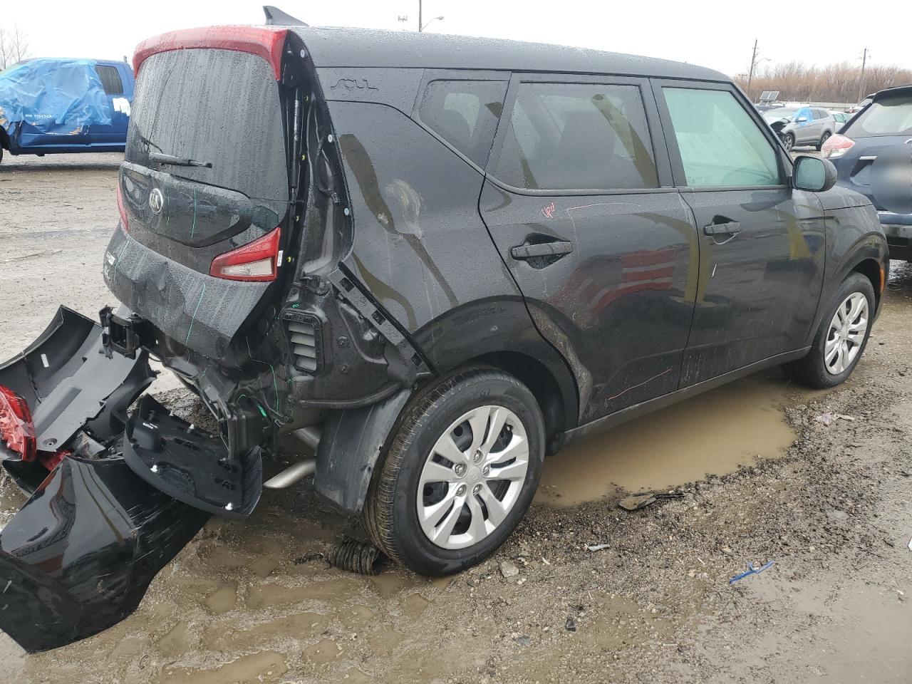 2021 KIA Soul VIN KNDJ23AU6M7146577 Copart auction photo, rear end / minor dent/scratches damage thumbnail 3