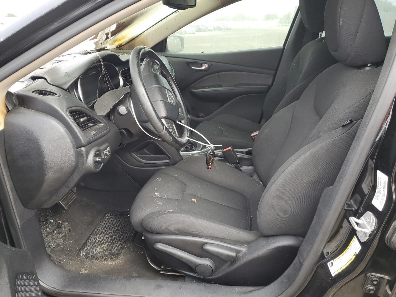 2013 Dodge Dart VIN 1C3CDFAH7DD216164 Copart auction photo, burn damage thumbnail 7