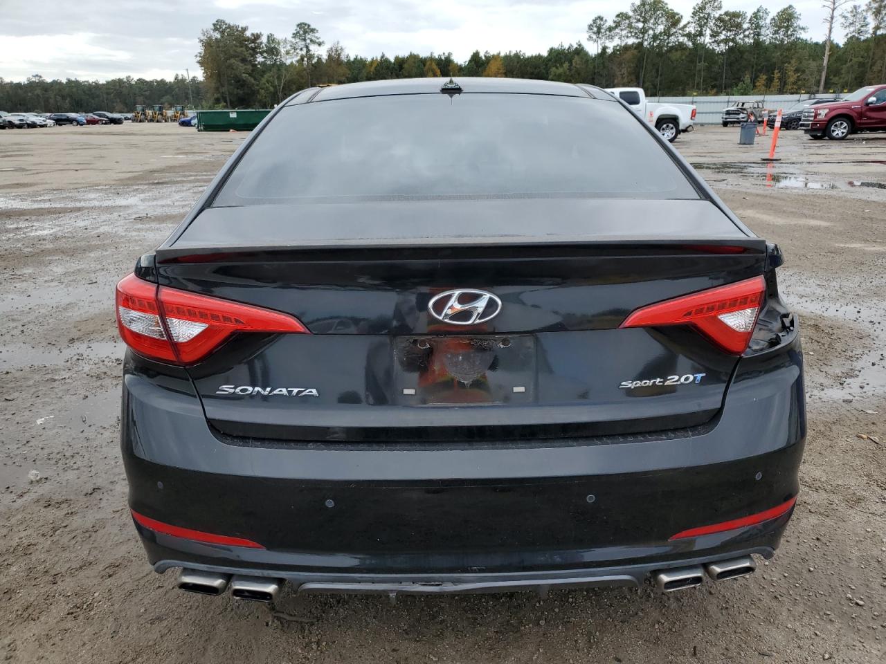 2015 Hyundai Sonata VIN 5NPE34AB5FH056550 Copart auction photo, front end / rear end damage thumbnail 6