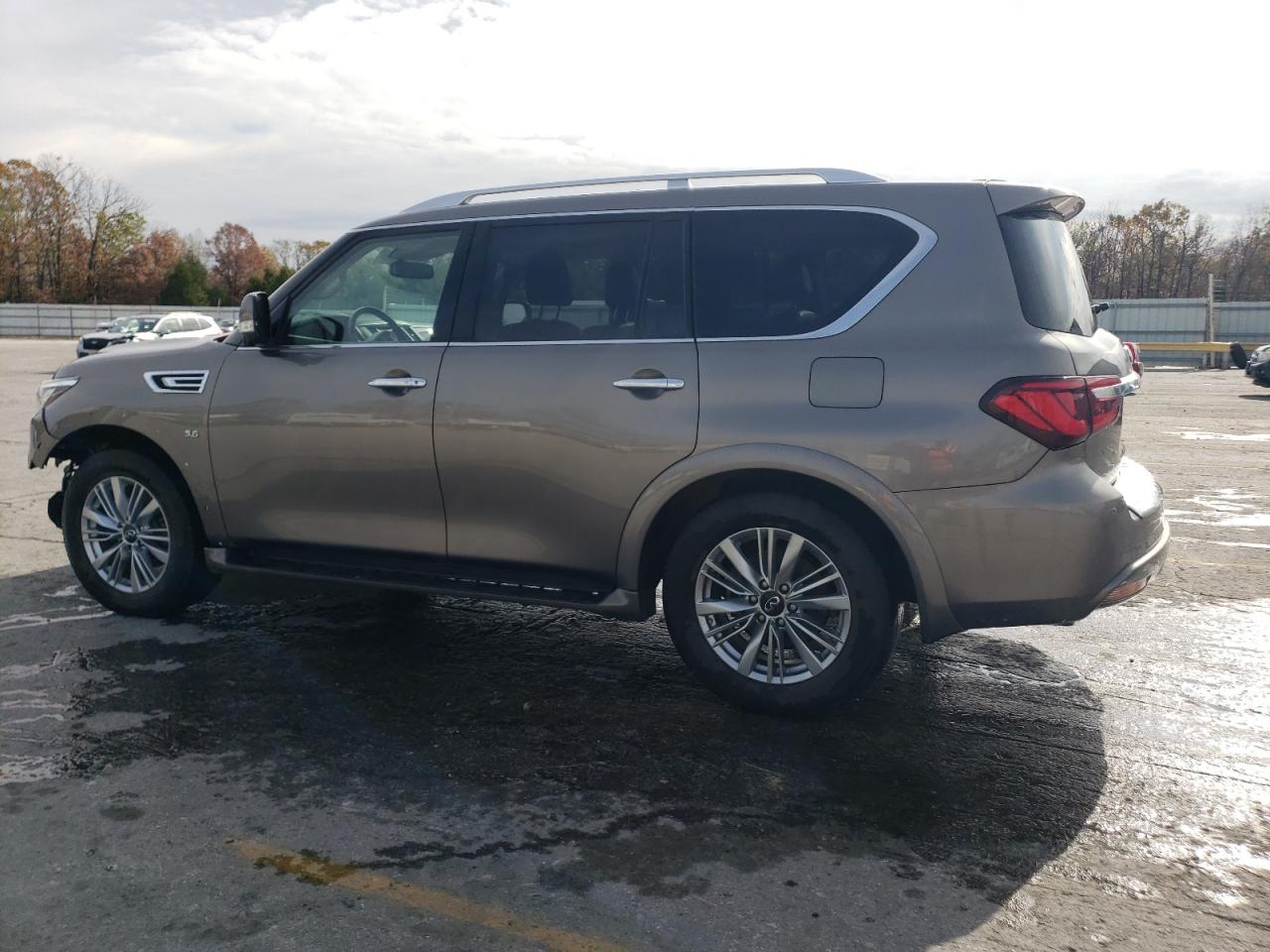 2019 Infiniti QX80 VIN JN8AZ2NE4K9233778 Copart auction photo, front end damage thumbnail 2