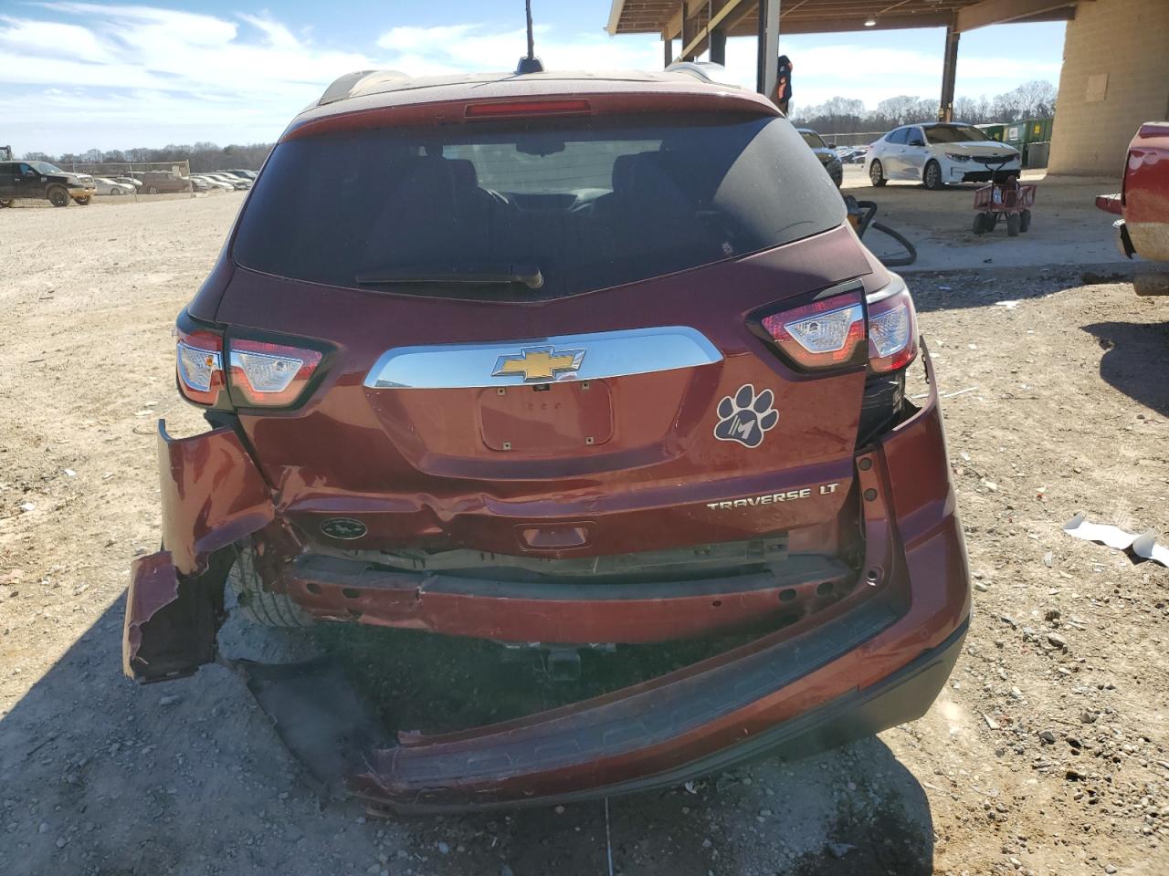 2016 Chevrolet Traverse VIN 1GNKRGKD5GJ338982 Copart auction photo, rear end damage thumbnail 6