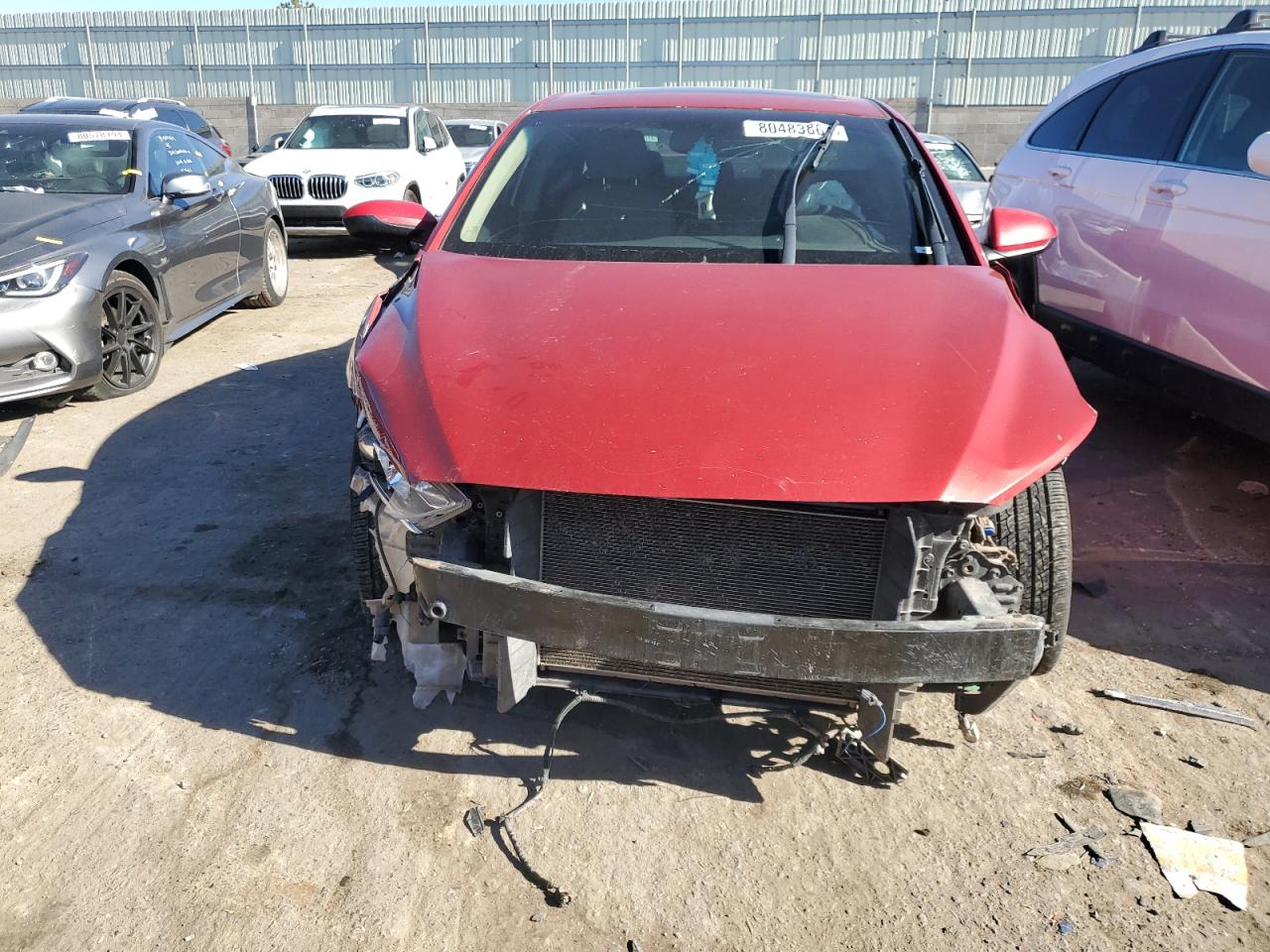 2017 Hyundai Elantra VIN KMHD84LF6HU237481 Copart auction photo, front end / rear end damage thumbnail 5