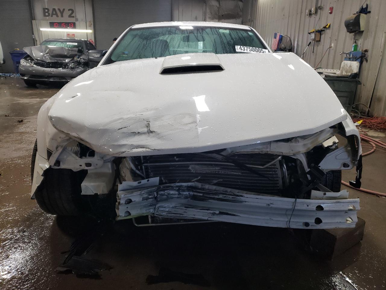 2008 Ford Mustang VIN 1ZVHT82HX85198030 Copart auction photo, front end / side damage thumbnail 5