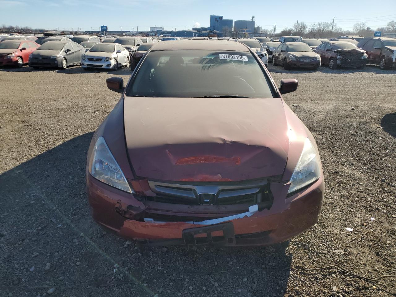 2005 Honda Accord VIN 1HGCM56895A002621 Copart auction photo, front end / rear end damage thumbnail 5