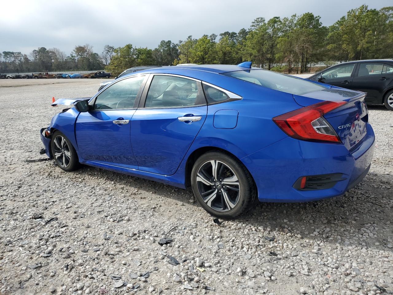2017 Honda Civic VIN 2HGFC1F98HH648790 Copart auction photo, front end / side damage thumbnail 2