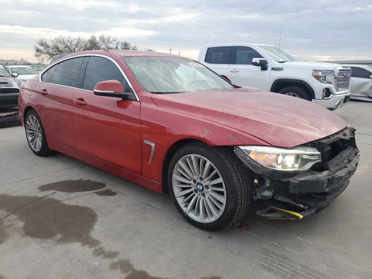 2015 BMW 4er VIN WBA4A5C50FD410315 Copart auction photo, front end damage thumbnail 4