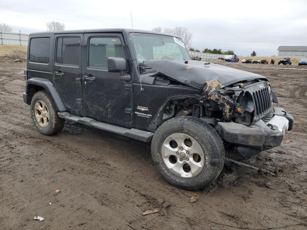 2015 Jeep Wrangler VIN 1C4BJWEG2FL760811 Copart auction photo, front end / undercarriage damage thumbnail 4