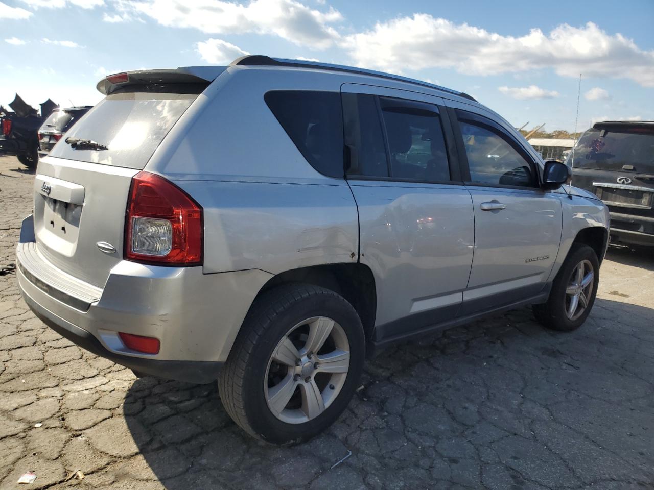 2011 Jeep Compass VIN 1J4NF1FBXBD149718 Copart auction photo, all over damage thumbnail 3