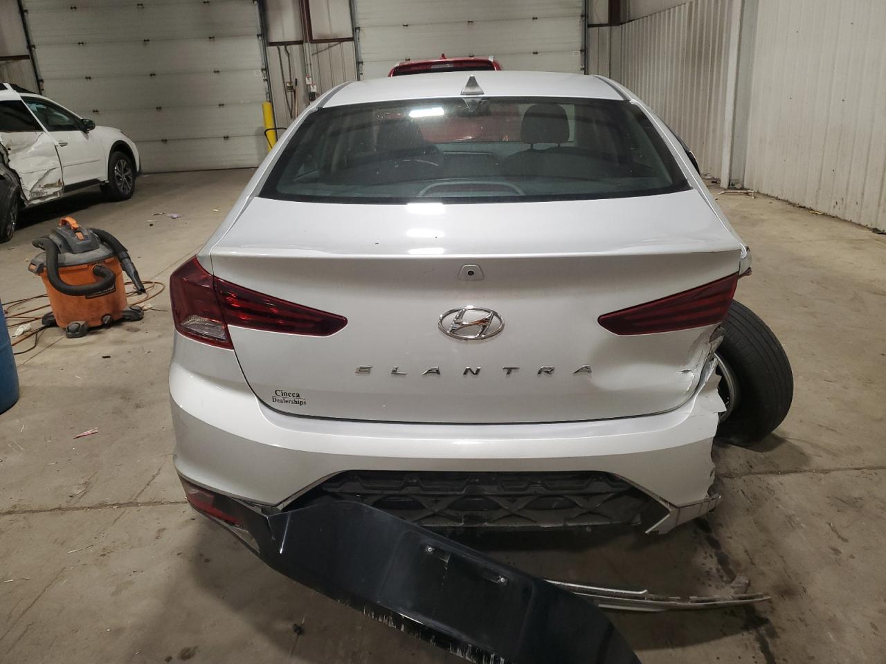 2020 Hyundai Elantra VIN 5NPD84LFXLH499589 Copart auction photo, rear end damage thumbnail 6