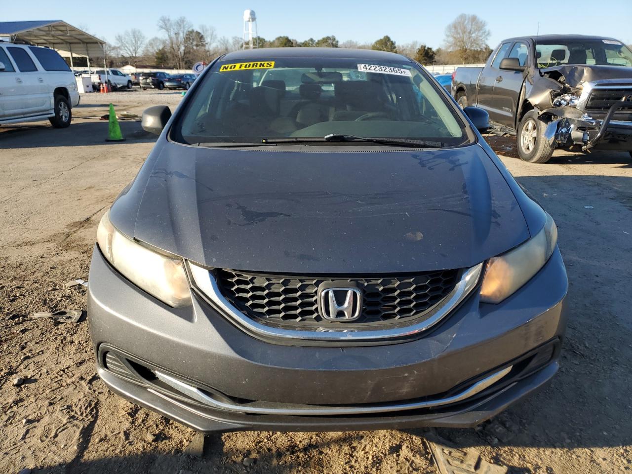 2013 Honda Civic VIN 19XFB2F54DE099423 Copart auction photo, all over / rear end damage thumbnail 5