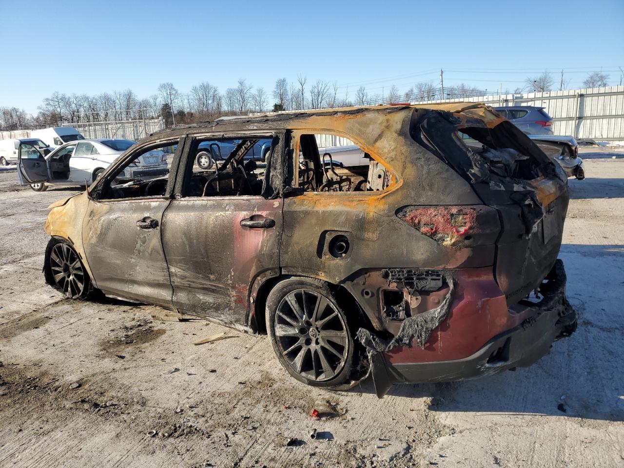 2019 Toyota Highlander VIN 5TDJZRFH3KS968721 Copart auction photo, burn / burn - interior damage thumbnail 2