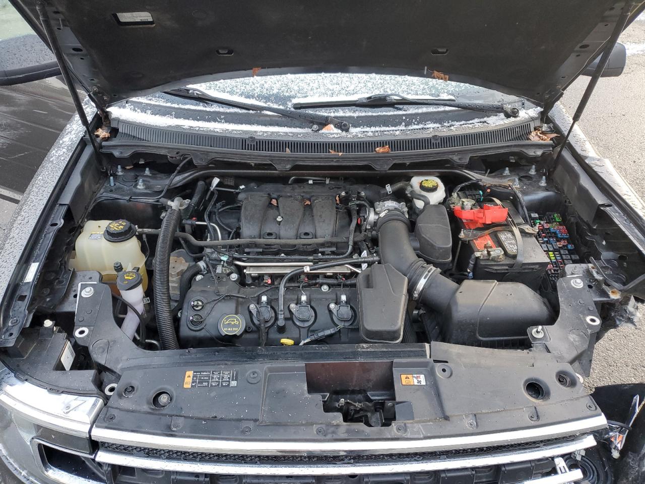 2018 Ford Flex VIN 2FMGK5B86JBA12884 Copart auction photo, front end / undercarriage damage thumbnail 12