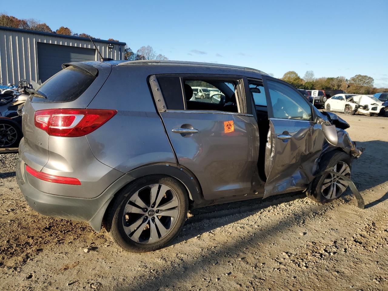2012 KIA Sportage VIN KNDPC3A24C7349150 Copart auction photo, all over / undercarriage damage thumbnail 3