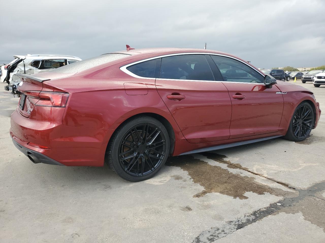 2018 Audi A5 VIN WAUENCF51JA122287 Copart auction photo, front end / rear end damage thumbnail 3
