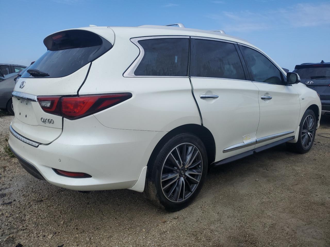 2020 Infiniti QX60 VIN 5N1DL0MNXLC500535 Copart auction photo, water/flood damage thumbnail 3