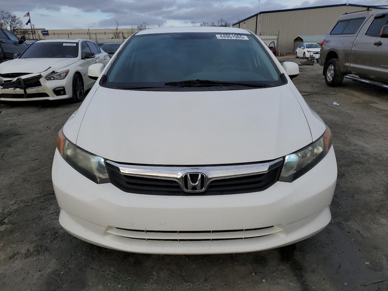 2012 Honda Civic VIN 19XFB2F53CE042953 Copart auction photo, front end / undercarriage damage thumbnail 5