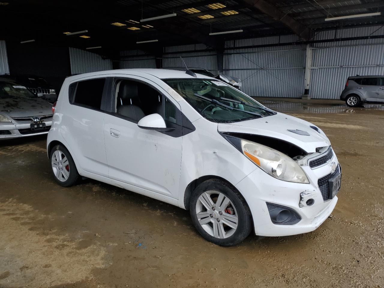 2015 Chevrolet Spark VIN KL8CD6S96FC722461 Copart auction photo, front end / side damage thumbnail 4