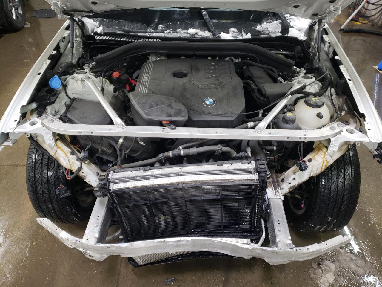 2021 BMW X3 VIN 5UXTY5C04M9F12961 Copart auction photo, front end damage thumbnail 11