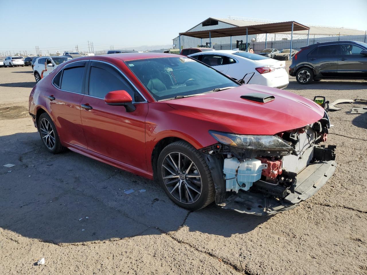 2021 Toyota Camry VIN 4T1G11AK5MU433647 Copart auction photo, rear end / front end damage thumbnail 4