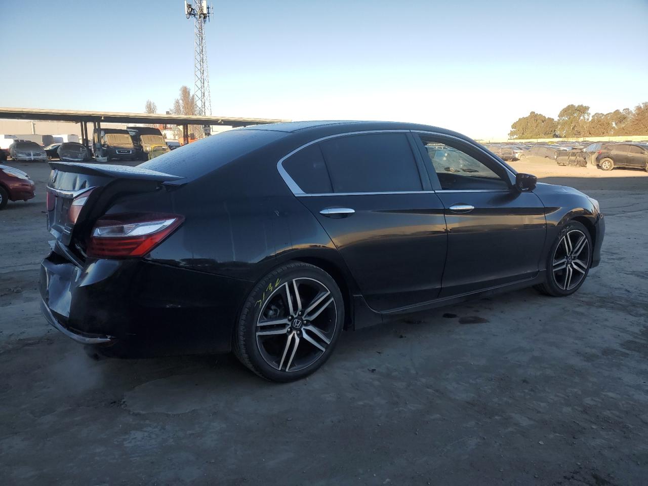 2017 Honda Accord VIN 1HGCR2F13HA065656 Copart auction photo, rear end / front end damage thumbnail 3